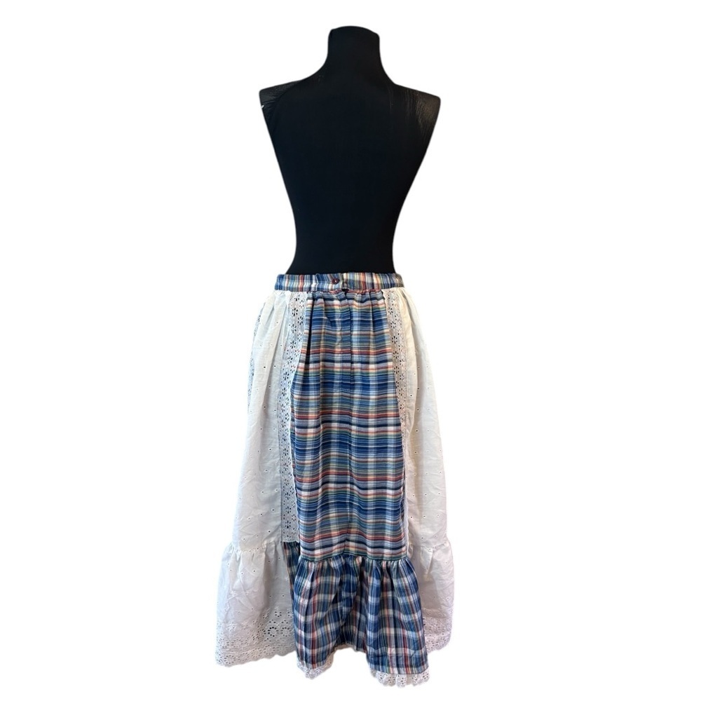 Vintage Striped White Prairie Circle Skirt - Picture 4 of 12